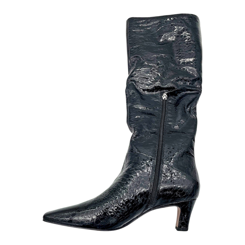 Franco Sarto Womens Andria Knee High Boot Black Patent Leather - Medium - Picture 2 of 2